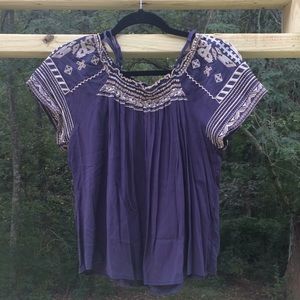 Embroidered top
